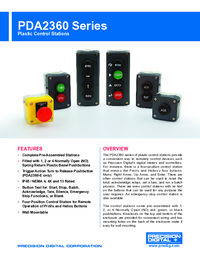 Thumbnail of document Data Sheet - PDA2360 Plastic Control Stations